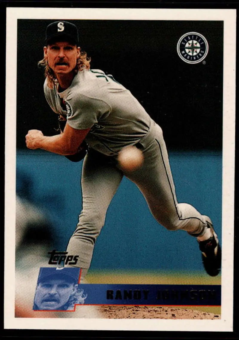 1996 Topps #150 Randy Johnson NM-MT Seattle Mariners Baseball Card - Baseball Card Single