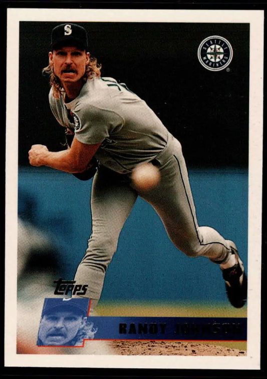 1996 Topps #150 Randy Johnson NM-MT Seattle Mariners Baseball Card - Baseball Card Single