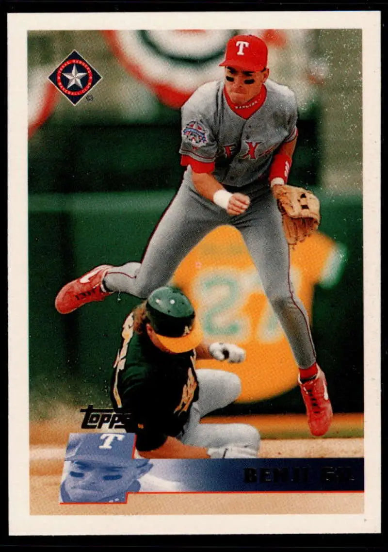 1996 Topps #152 Benji Gil NM-MT Texas Rangers Baseball Card - Baseball Card Single