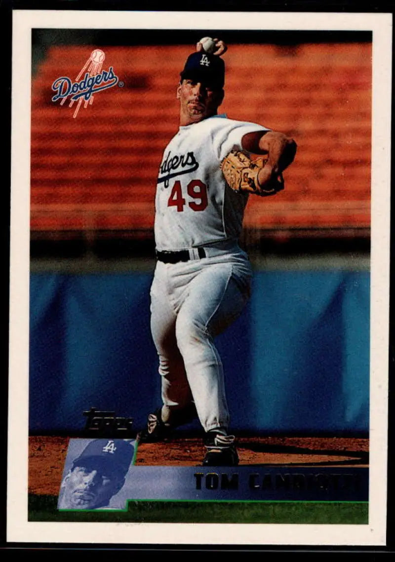 1996 Topps #153 Tom Candiotti NM-MT Los Angeles Dodgers Baseball Card - Baseball Card Single