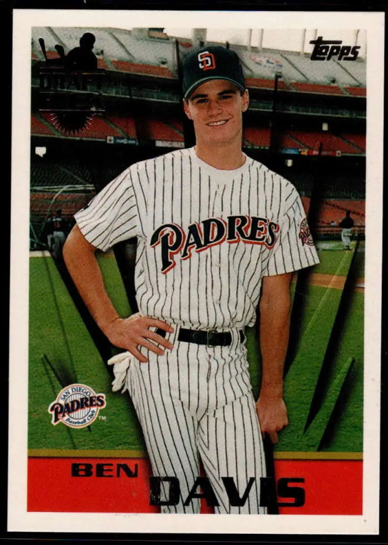 1996 Topps #16 Ben Davis NM-MT San Diego Padres Baseball Card - Baseball Card Single