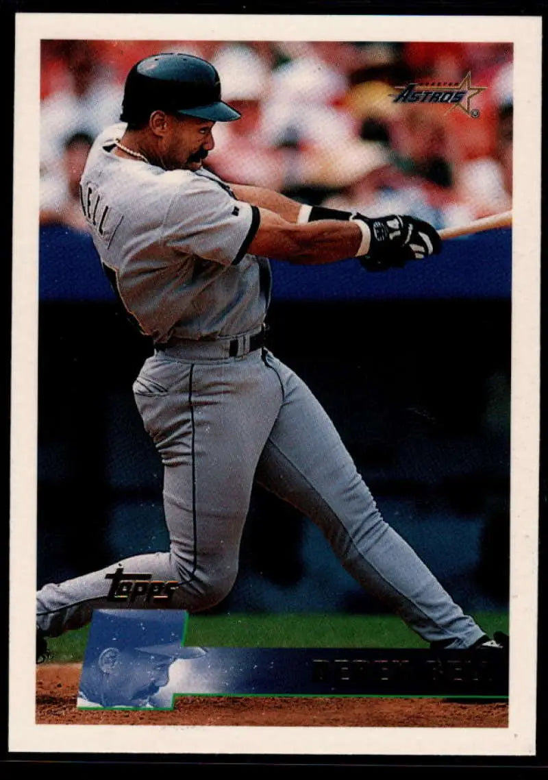 1996 Topps #160 Derek Bell NM-MT Houston Astros Baseball Card - Baseball Card Single