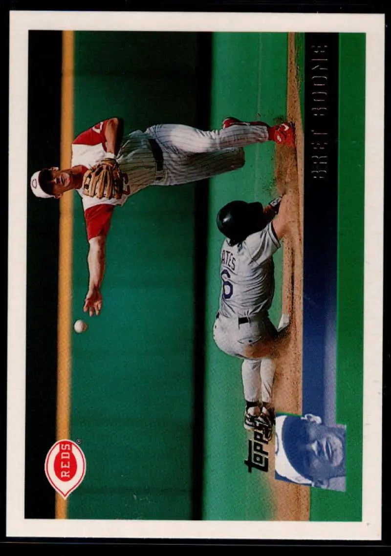 1996 Topps #162 Bret Boone NM-MT Cincinnati Reds Baseball Card - Baseball Card Single