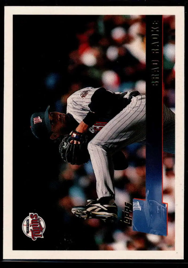 1996 Topps #163 Brad Radke NM-MT Minnesota Twins Baseball Card - Baseball Card Single