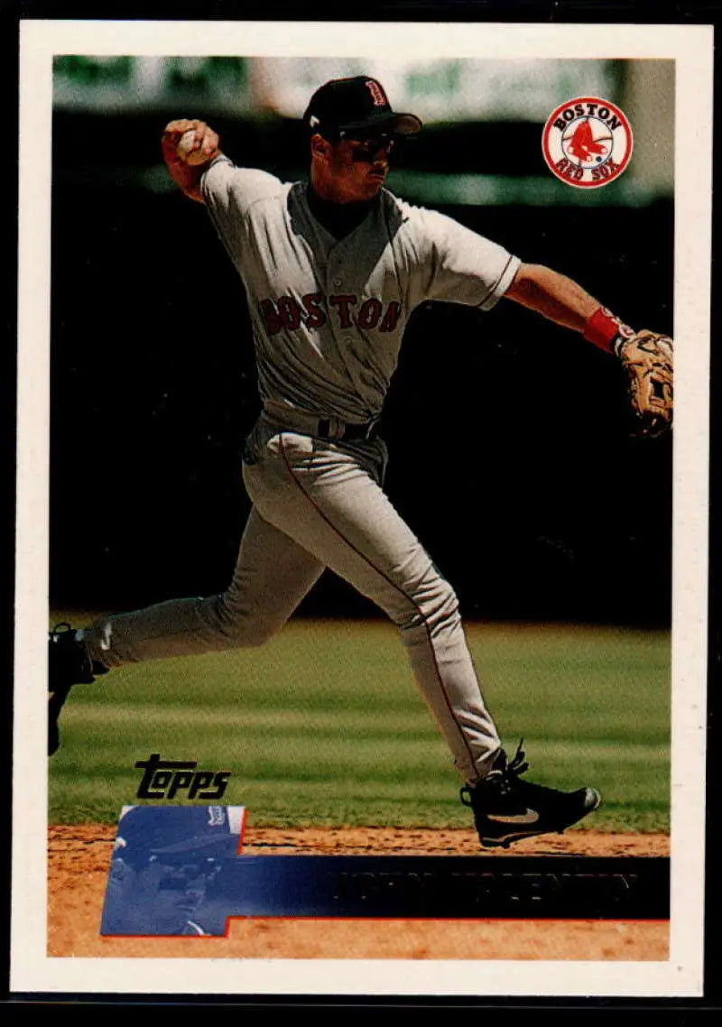 1996 Topps #164 John Valentin NM-MT Boston Red Sox Baseball Card - Baseball Card Single