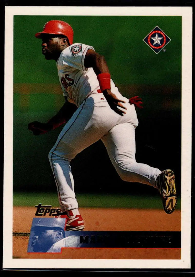 1996 Topps #166 Mark McLemore NM-MT Texas Rangers Baseball Card - Baseball Card Single
