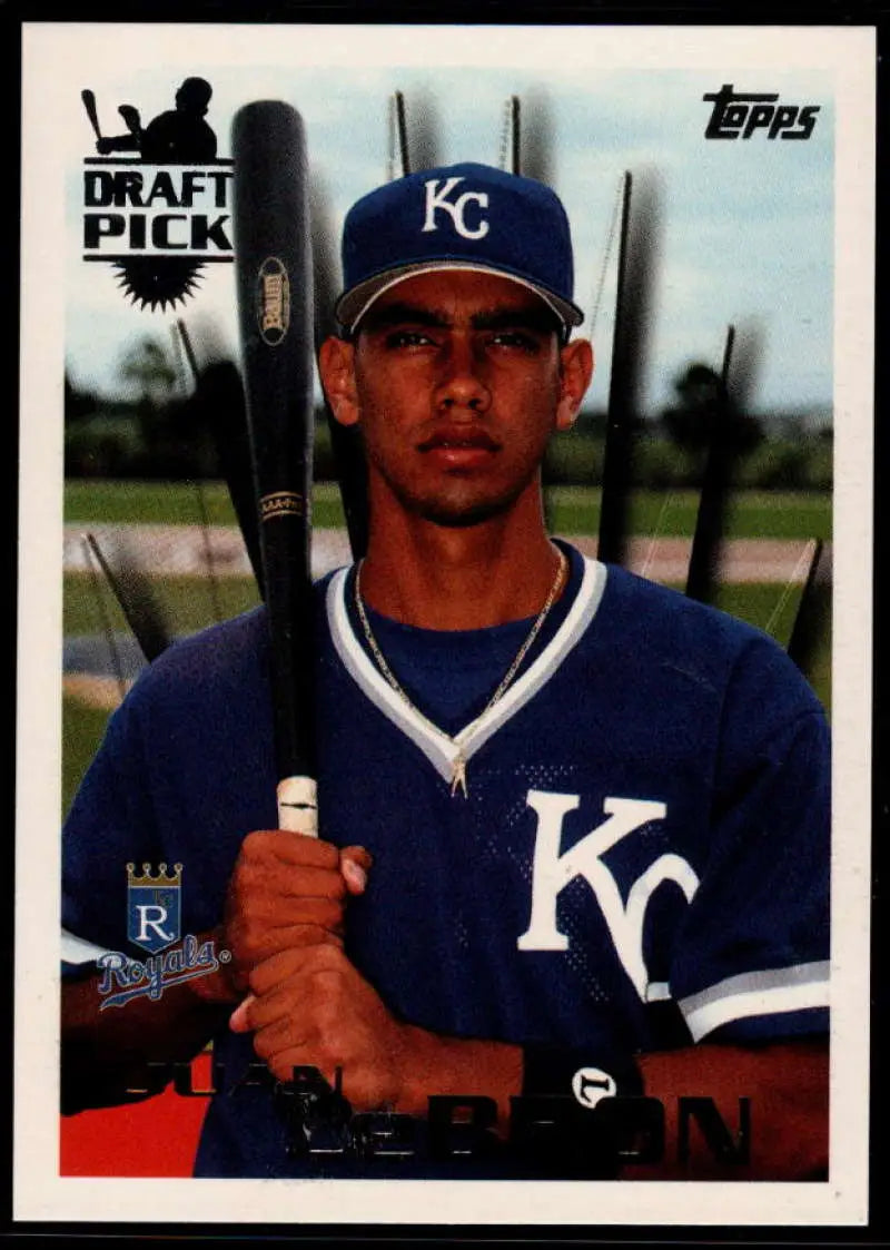 1996 Topps #17 Juan LeBron NM-MT Kansas City Royals Baseball Card - Baseball Card Single