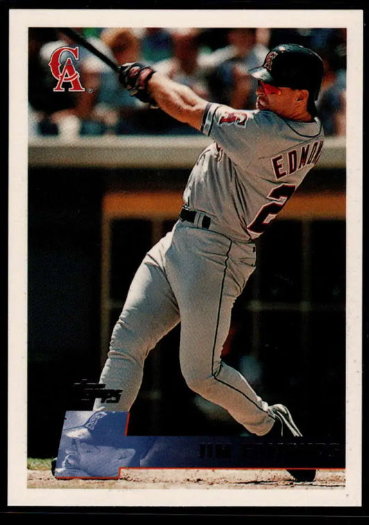 1996 Topps #171 Jim Edmonds NM-MT California Angels Baseball Card - Baseball Card Single