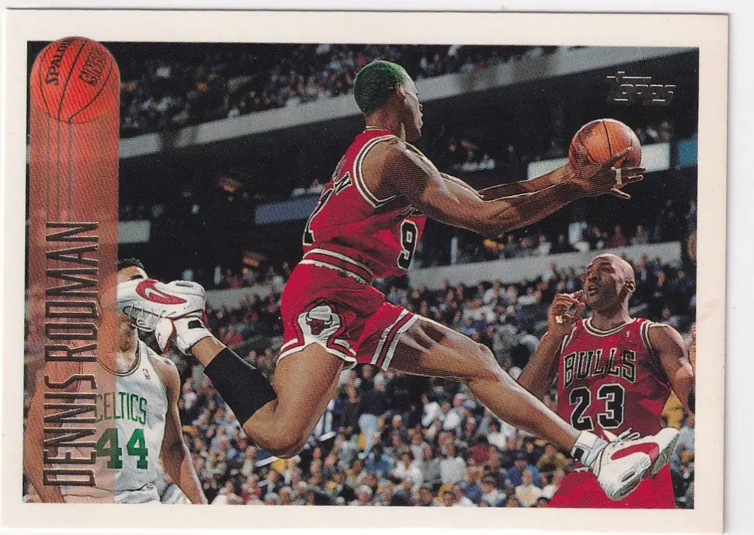 1996 TOPPS #176 DENNIS RODMAN- CHICAGO BULLS - Basketball Card Single