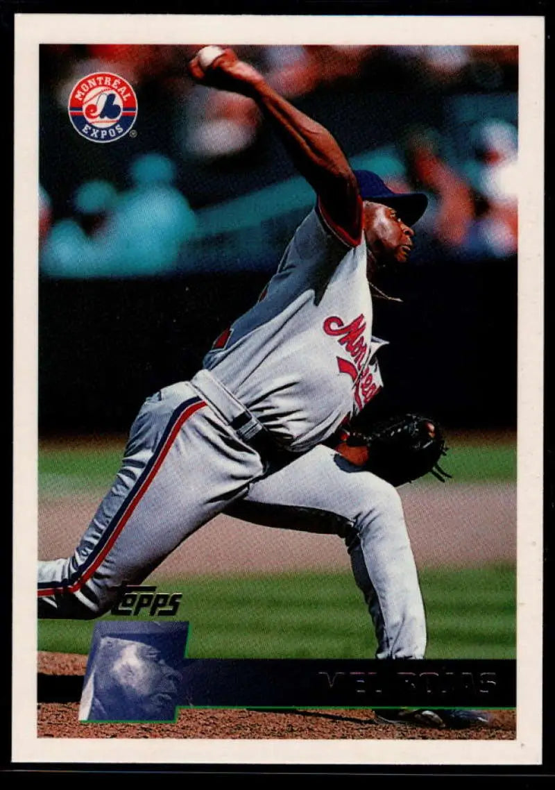 1996 Topps #186 Mel Rojas NM-MT Montreal Expos Baseball Card - Baseball Card Single