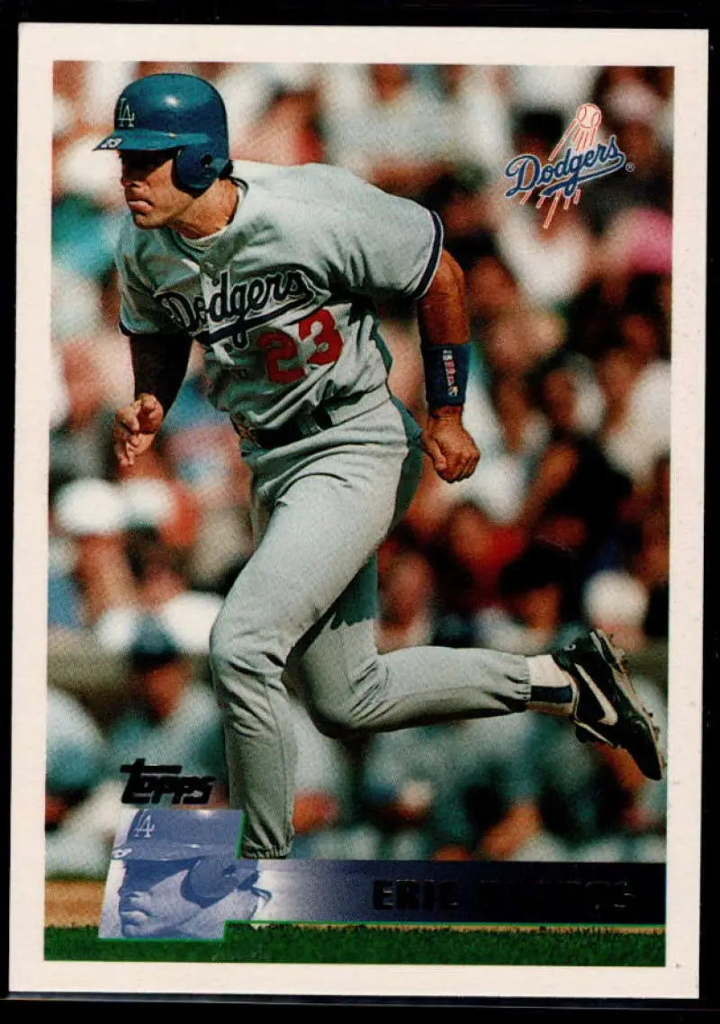 1996 Topps #196 Eric Karros NM-MT Los Angeles Dodgers Baseball Card - Baseball Card Single