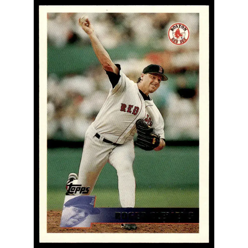1996 Topps #197 Roger Clemens EX/NM Boston Red Sox Baseball Card - Baseball Card Single