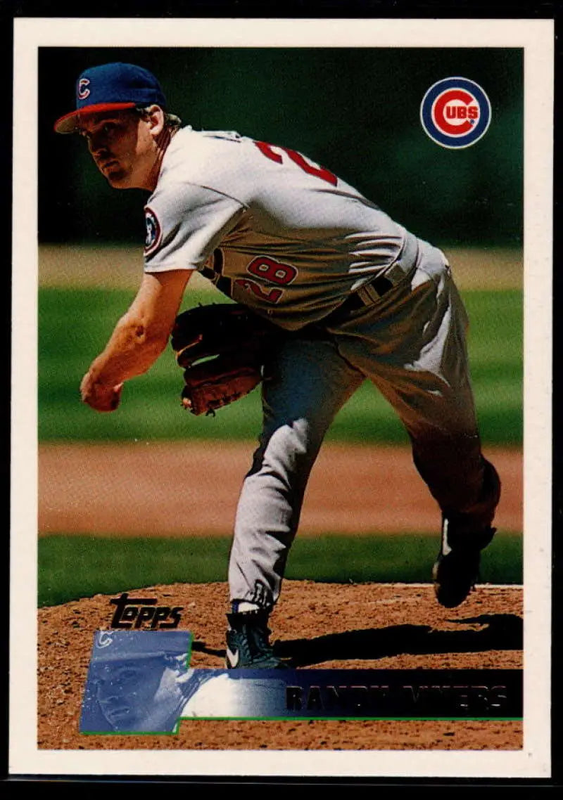 1996 Topps #198 Randy Myers NM-MT Chicago Cubs Baseball Card - Baseball Card Single