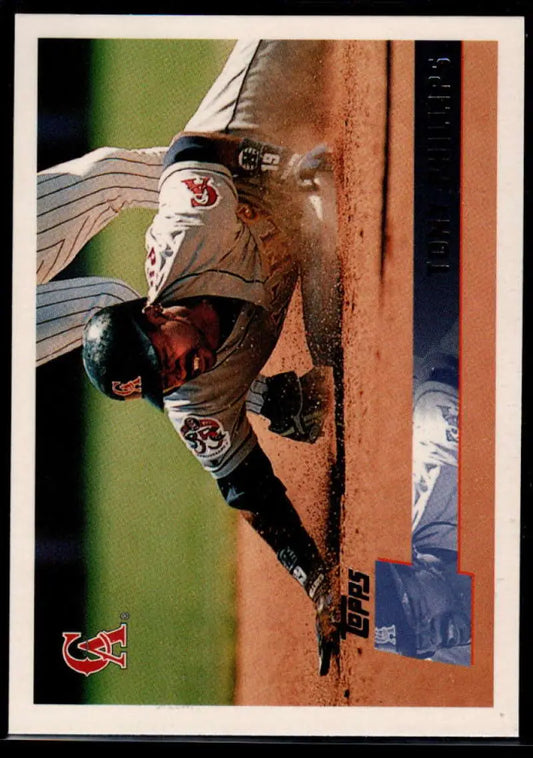 1996 Topps #199 Tony Phillips NM-MT California Angels Baseball Card - Baseball Card Single