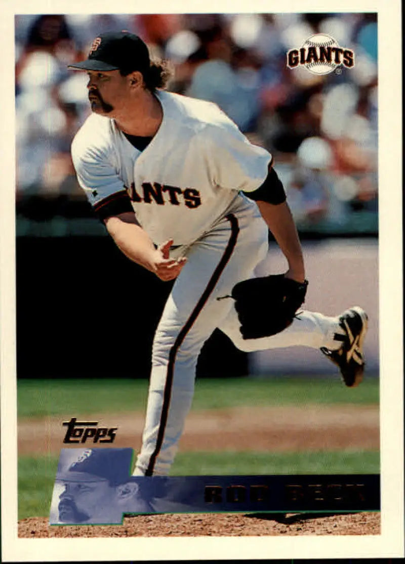 1996 Topps #201 Rod Beck NM-MT San Francisco Giants Baseball Card - Baseball Card Single
