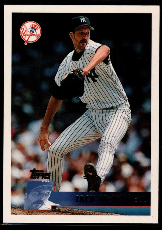 1996 Topps #203 Jack McDowell NM-MT New York Yankees Baseball Card - Baseball Card Single