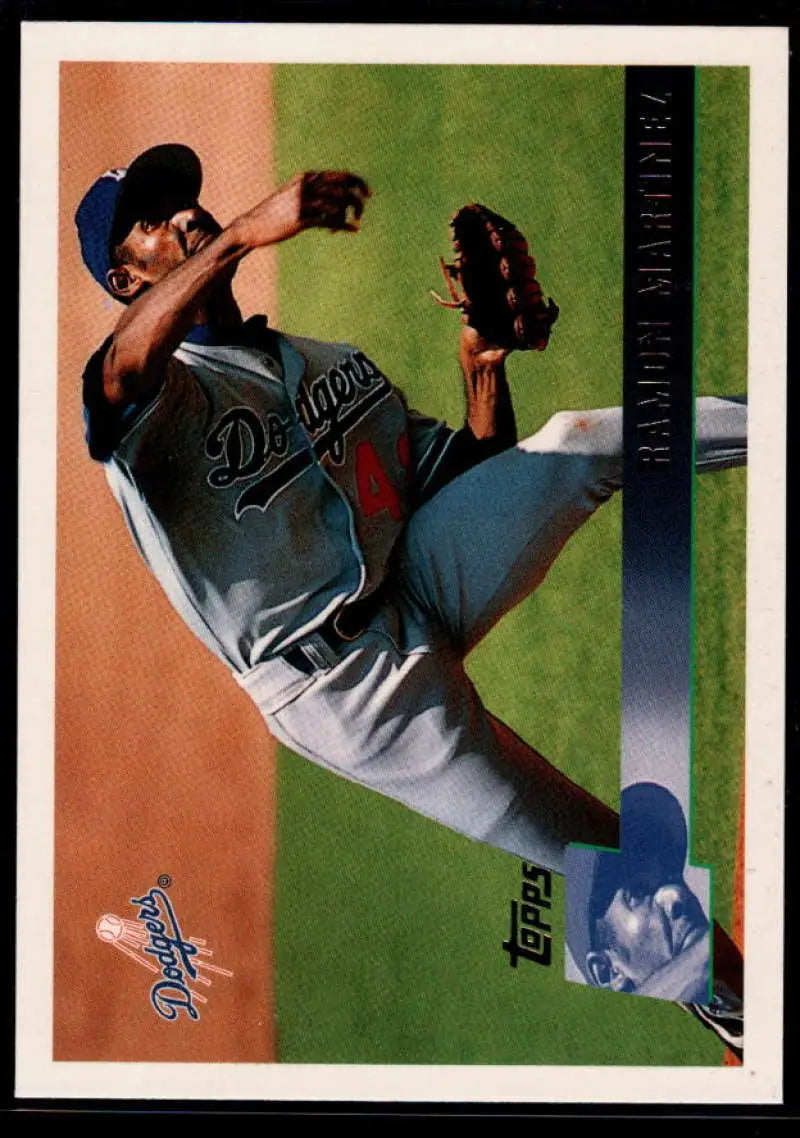 1996 Topps #206 Ramon Martinez NM-MT Los Angeles Dodgers Baseball Card - Baseball Card Single