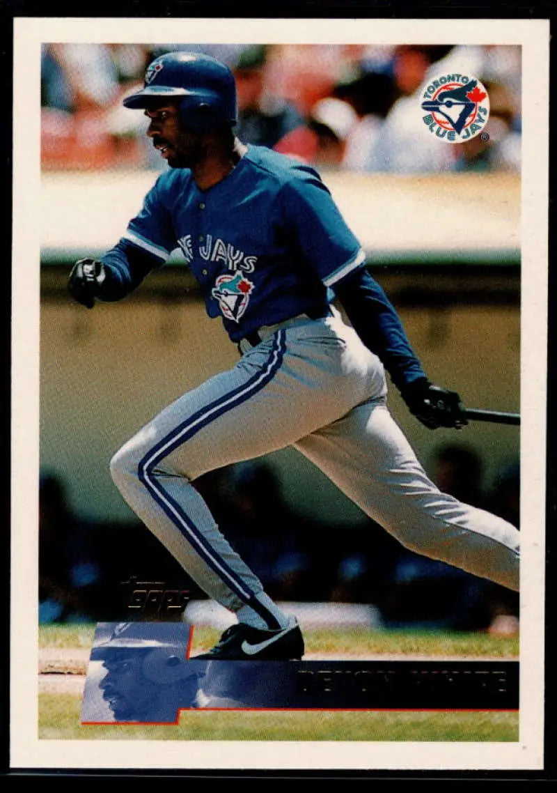 1996 Topps #209 Devon White NM-MT Toronto Blue Jays Baseball Card - Baseball Card Single