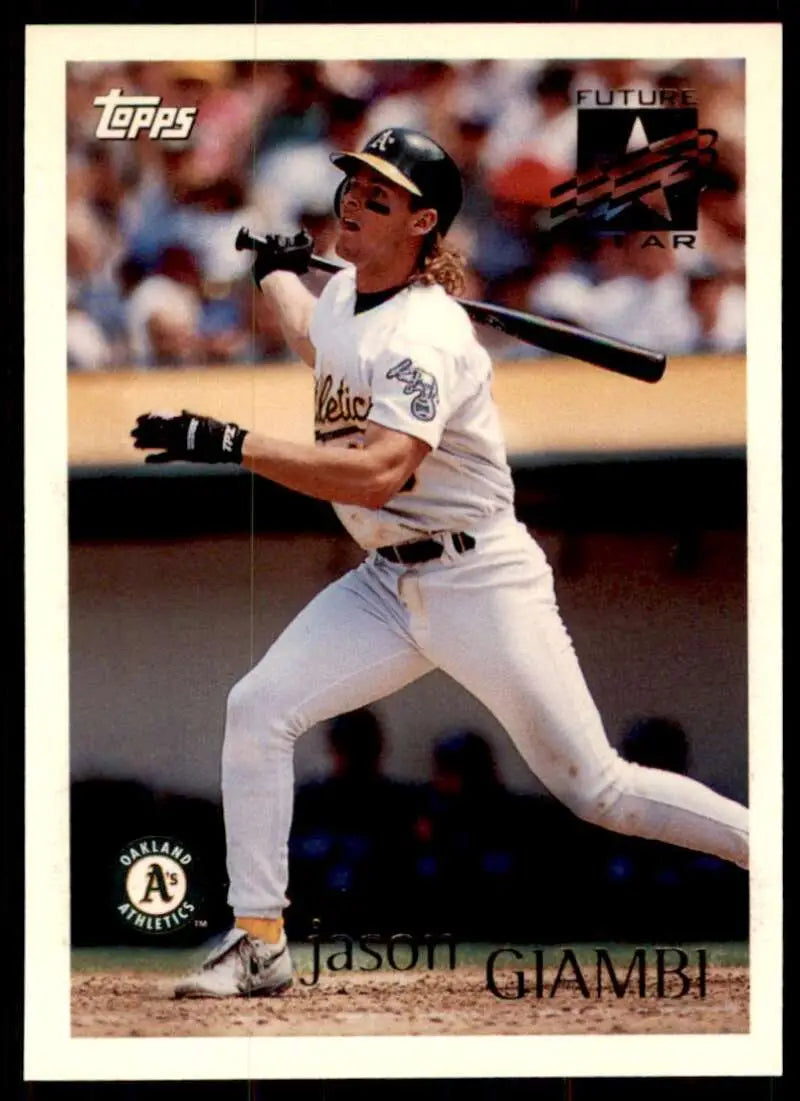 1996 Topps #210 Jason Giambi NM-MT Oakland Athletics Baseball Card - Baseball Card Single