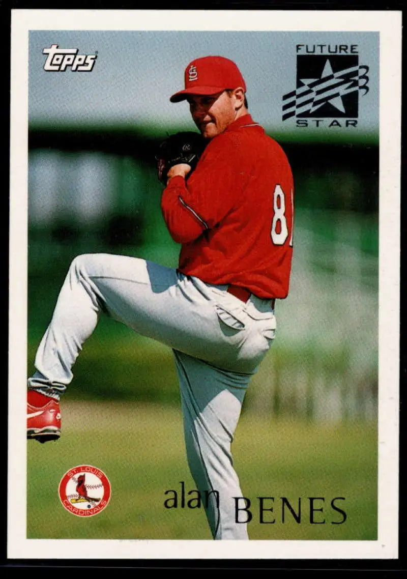 1996 Topps #216 Alan Benes NM-MT St. Louis Cardinals Baseball Card - Baseball Card Single