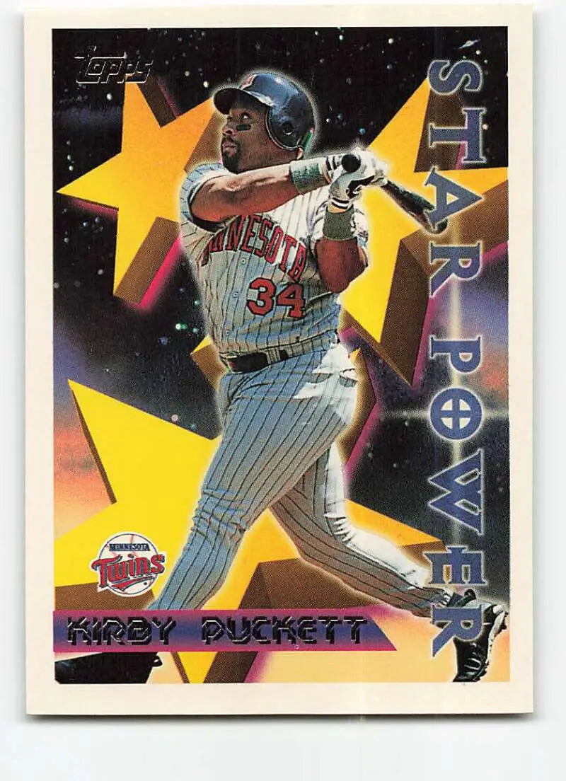 1996 Topps #221 Kirby Puckett NM-MT Minnesota Twins Baseball Card - Baseball Card Single