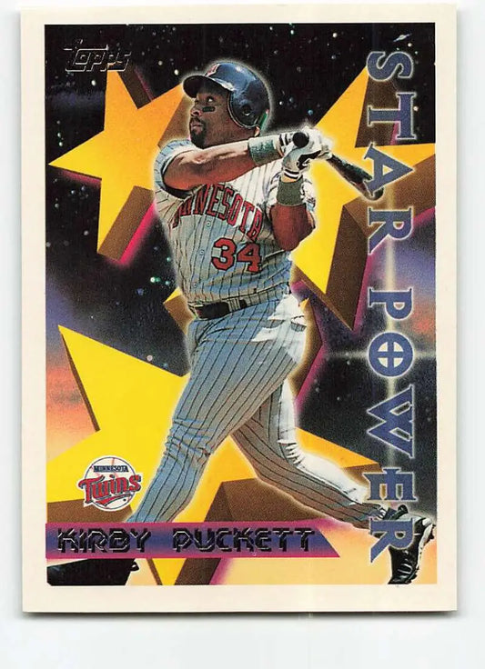 1996 Topps #221 Kirby Puckett NM-MT Minnesota Twins Baseball Card - Baseball Card Single