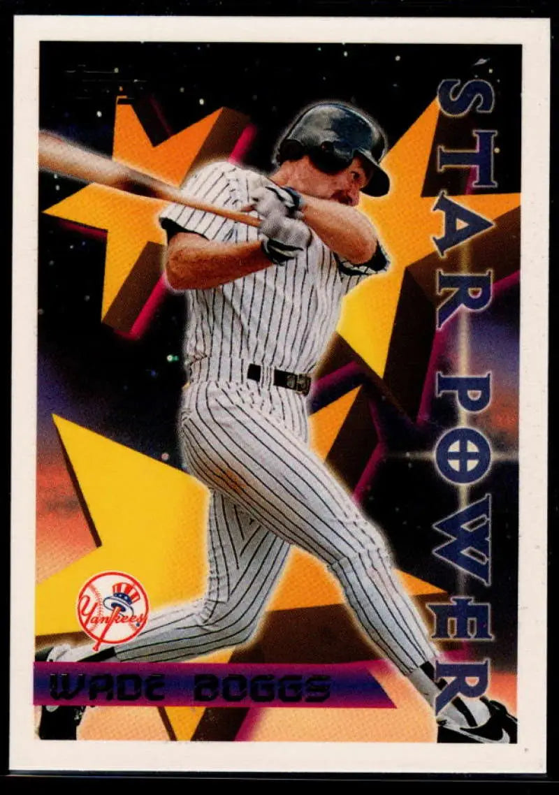 1996 Topps #225 Wade Boggs NM-MT New York Yankees Baseball Card - Baseball Card Single