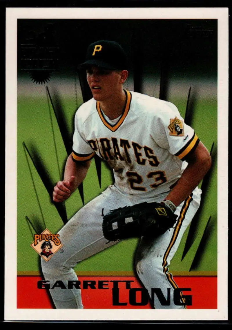 1996 Topps #241 Garrett Long NM-MT RC Rookie Pittsburgh Pirates Baseball Card - Baseball Card Single