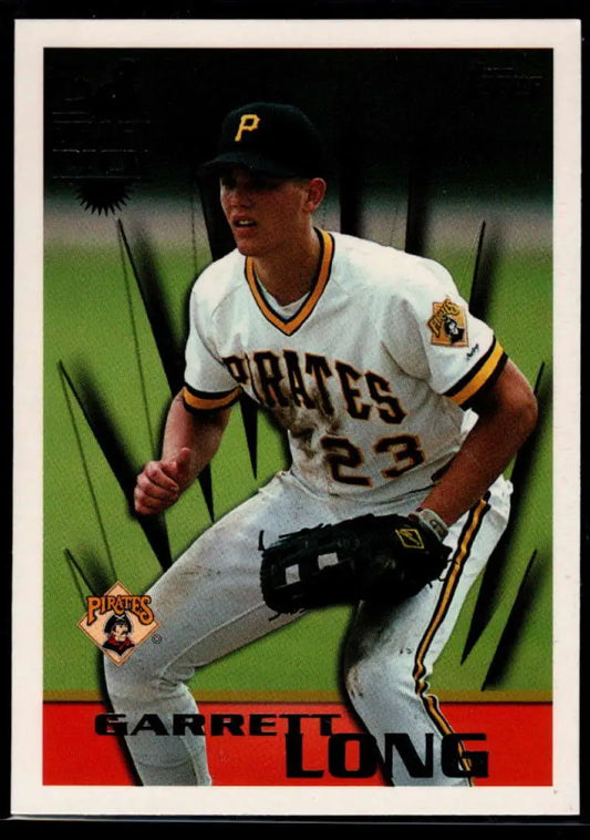 1996 Topps #241 Garrett Long NM-MT RC Rookie Pittsburgh Pirates Baseball Card - Baseball Card Single