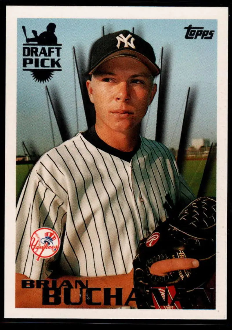 1996 Topps #245 Brian Buchanan NM-MT RC Rookie New York Yankees Baseball Card - Baseball Card Single