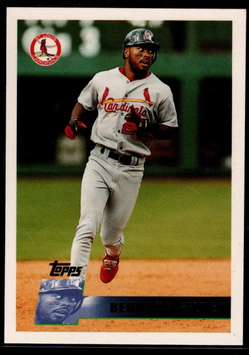 1996 Topps #256 Bernard Gilkey NM-MT St. Louis Cardinals Baseball Card - Baseball Card Single