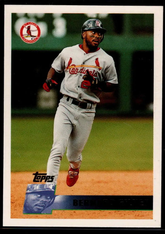 1996 Topps #256 Bernard Gilkey NM-MT St. Louis Cardinals Baseball Card - Baseball Card Single