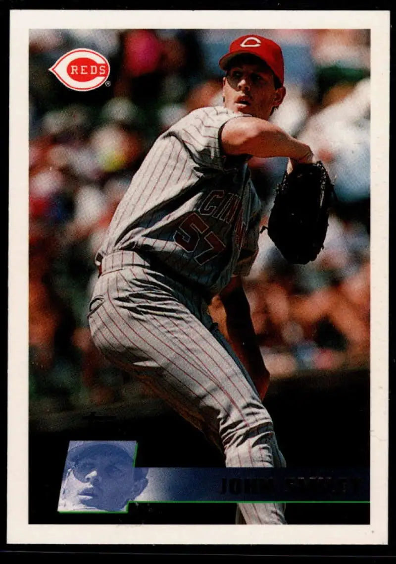 1996 Topps #257 John Smiley NM-MT Cincinnati Reds Baseball Card - Baseball Card Single
