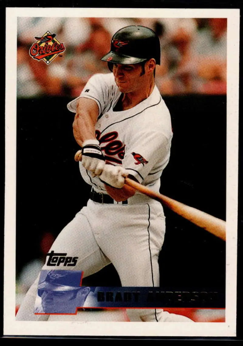 1996 Topps #258 Brady Anderson NM-MT Baltimore Orioles Baseball Card - Baseball Card Single