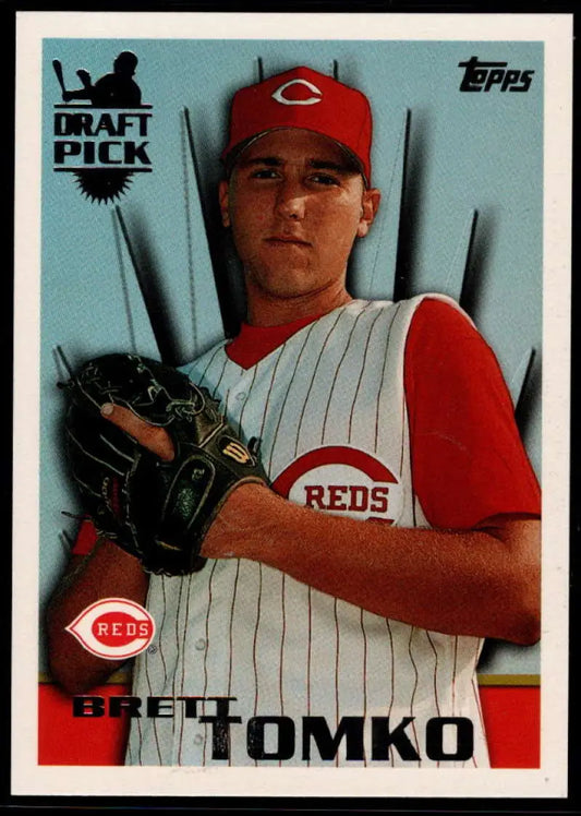 1996 Topps #26 Brett Tomko NM-MT RC Rookie Cincinnati Reds Baseball Card - Baseball Card Single