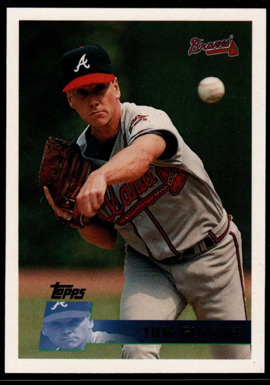 1996 Topps #262 Tom Glavine NM-MT Atlanta Braves Baseball Card - Baseball Card Single