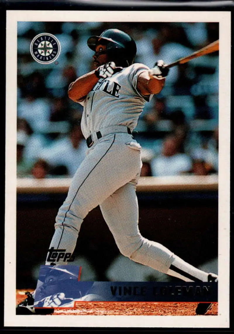 1996 Topps #263 Vince Coleman NM-MT Seattle Mariners Baseball Card - Baseball Card Single