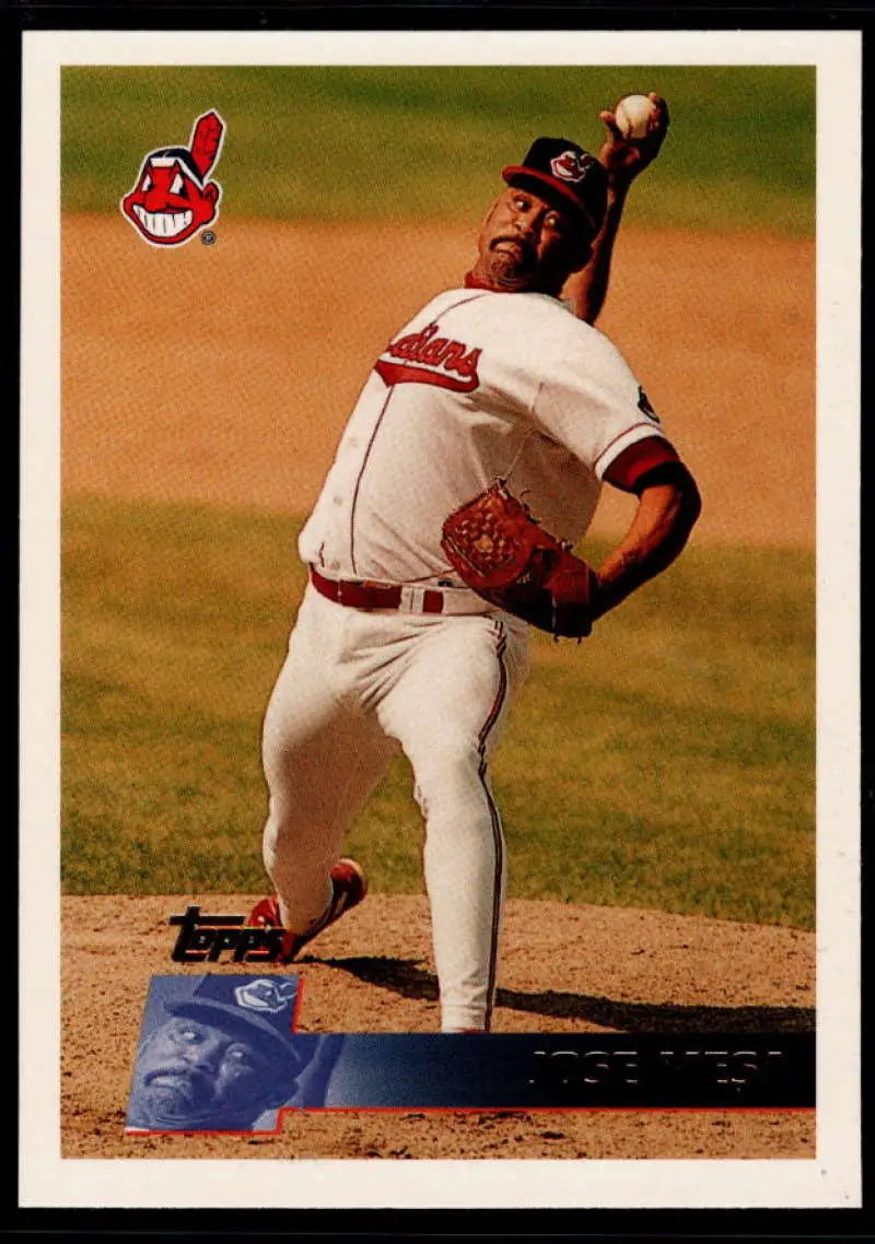 1996 Topps #276 Jose Mesa NM-MT Cleveland Indians Baseball Card - Baseball Card Single