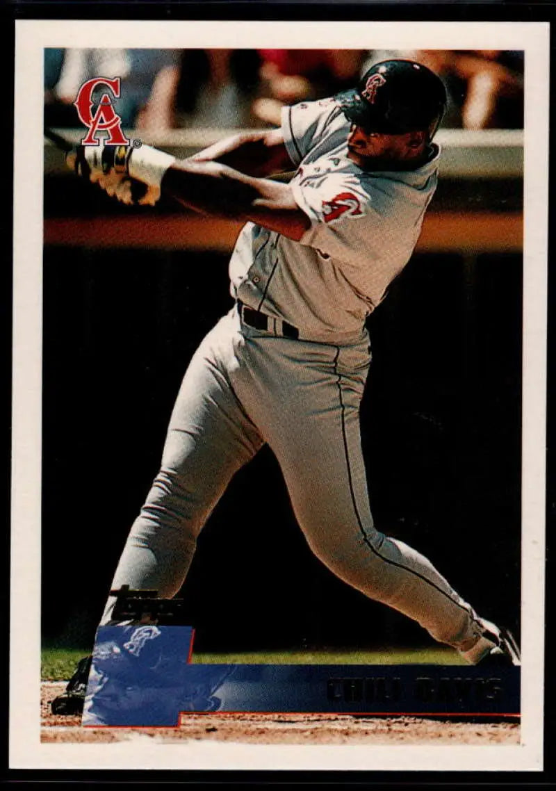 1996 Topps #280 Chili Davis NM-MT California Angels Baseball Card - Baseball Card Single