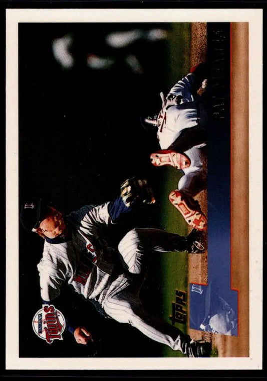 1996 Topps #285 Pat Meares NM-MT Minnesota Twins Baseball Card - Baseball Card Single