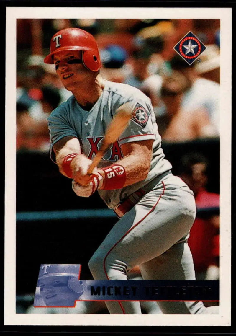 1996 Topps #286 Mickey Tettleton NM-MT Texas Rangers Baseball Card - Baseball Card Single