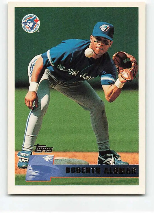 1996 Topps #289 Roberto Alomar NM-MT Toronto Blue Jays Baseball Card - Baseball Card Single