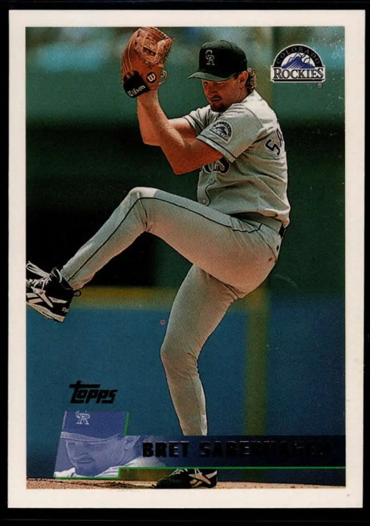 1996 Topps #292 Bret Saberhagen NM-MT Colorado Rockies Baseball Card