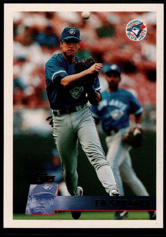 1996 Topps #295 Ed Sprague NM-MT Toronto Blue Jays Baseball Card - Baseball Card Single