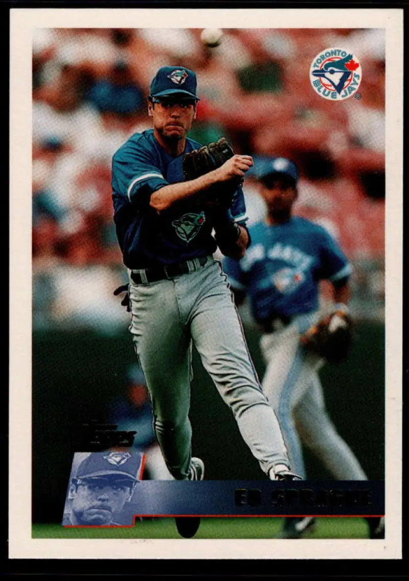1996 Topps #295 Ed Sprague NM-MT Toronto Blue Jays Baseball Card - Baseball Card Single