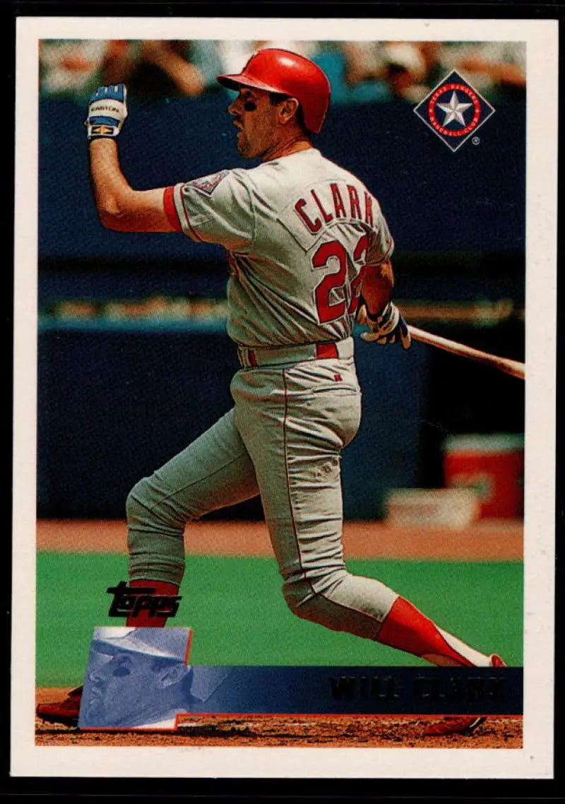 1996 Topps #299 Will Clark NM-MT Texas Rangers Baseball Card - Baseball Card Single