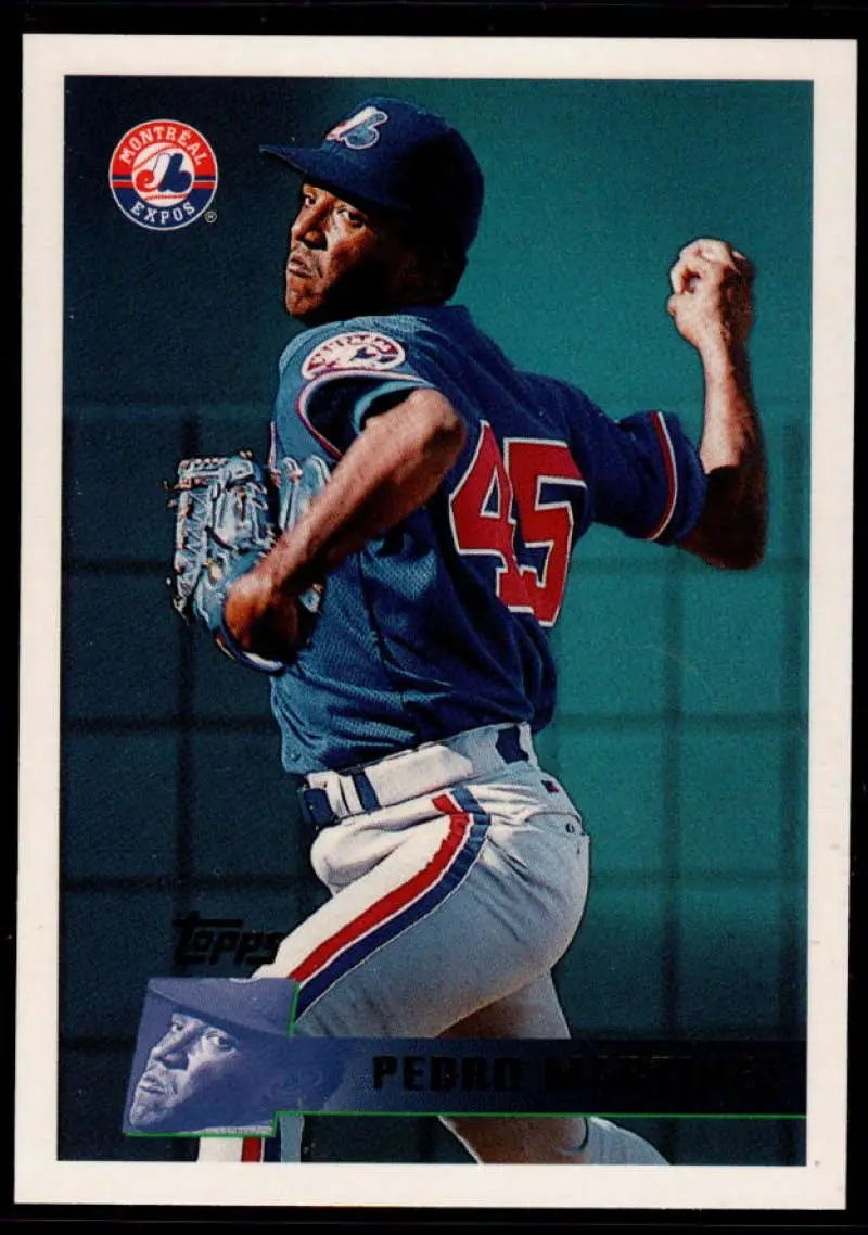 1996 Topps #303 Pedro Martinez NM-MT Montreal Expos Baseball Card - Baseball Card Single