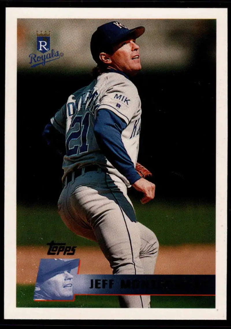 1996 Topps #308 Jeff Montgomery NM-MT Kansas City Royals Baseball Card - Baseball Card Single