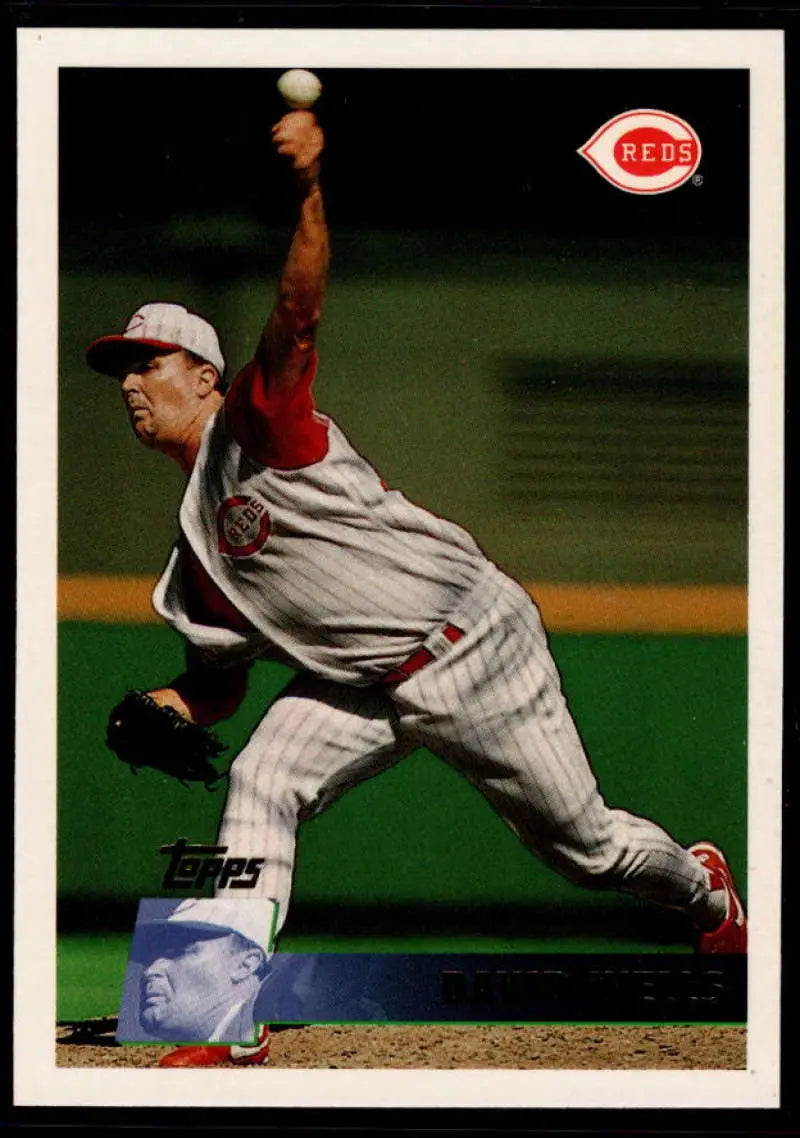 1996 Topps #311 David Wells NM-MT Cincinnati Reds Baseball Card - Baseball Card Single