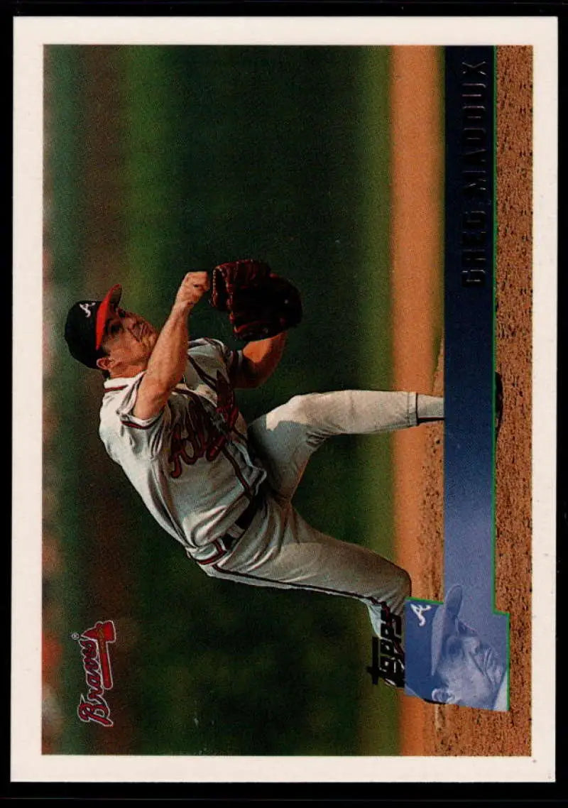 1996 Topps #318 Greg Maddux NM-MT Atlanta Braves Baseball Card - Baseball Card Single